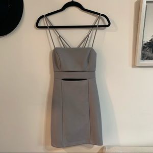 BCBG silver dress
